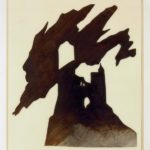 Victor Hugo, Silhouette de château illuminé par un orage (Silhouette of a castle struck by lightning), circa 1854-57