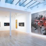 View inside the Georges Mathieu exhibition at Galerie Templon