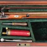 Cased Flintlock Target Pistol