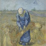 Vincent van Gogh, Peasant Woman Binding Sheaves (after Millet), September 1889