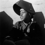 Dorothea Lange, left: Shipyard Worker, ca. 1943