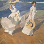 Joaquín Sorolla, Strolling along the Seashore, 1909