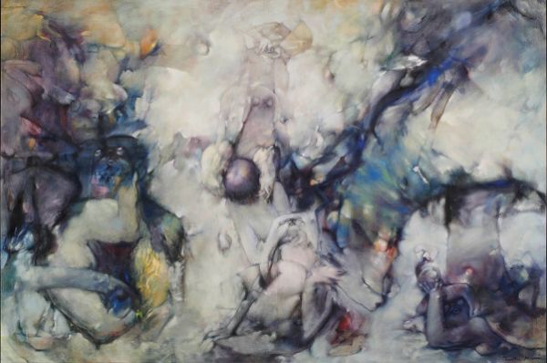 Dorothea Tanning, Dogs of Cythera, 1963