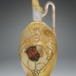 Mt. Washington Glass Company, Royal Flemish Ewer with Lion and Arms Decoration