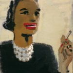 David Park, Woman with Red Mouth, 1954