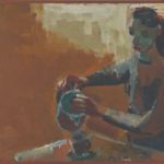 David Park, Woman with Coffee Pot, 1958