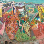 Larry Poons, The Compression Sisters, 1997