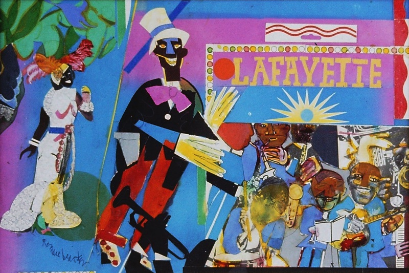 Romare Bearden, Profile/Part II, The Thirties: Johnny Hudgins Comes On, 1981, collage on board;