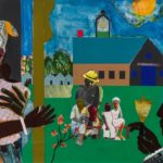 Romare Bearden, School Bell Time, 1978, collage on board.