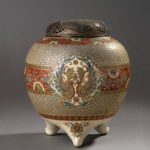 Incense burner, Satsuma ware, Edo period