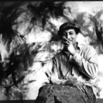 Norman Bluhm in his studio