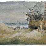 J.M.W. Turner, Small Boats beside a Man-o’-War, 1796–97