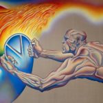 Judy Chicago, Driving the World to Destruction, from the series “PowerPlay”, 1985