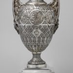 Bryant Vase, 1876, silver and gold, 33 1⁄2 x 14 x 11 5⁄16 in.