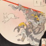 Tsukioka Yoshitoshi, Jade Rabbit – Sun Wukong, 1889