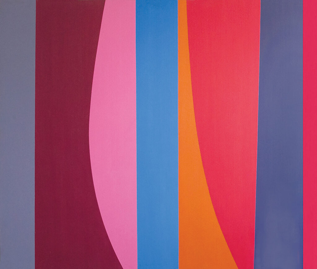 Acrylic No. 4, 1970. Acrylic on canvas, 65 x 79 in
Museo de Antioquia, Medellin, Colombia. Courtesy of the artist. Photography by Robert Lo-renzson and Mayer Sasson and color correction by Whitney Browne.