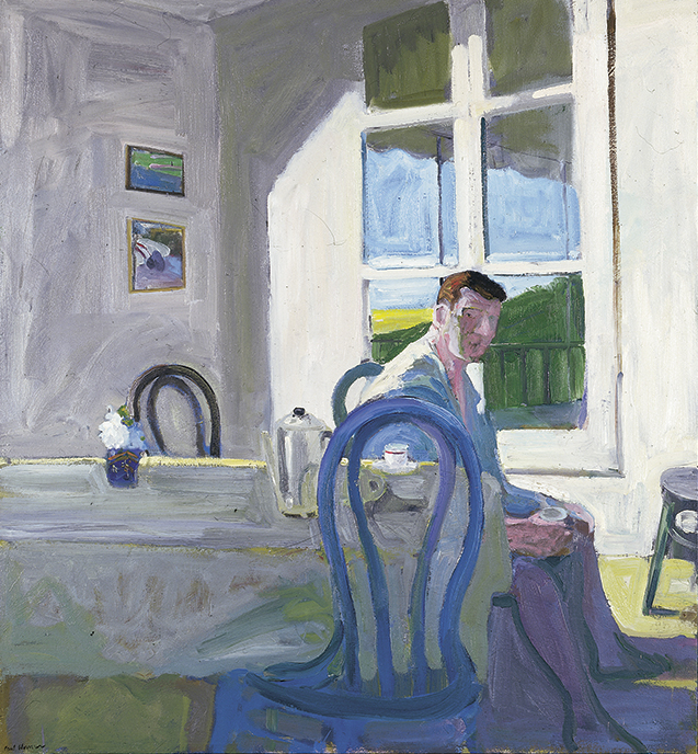 Paul Wonner, Model Drinking Coffee, 1964, oil on canvas, 49 1⁄2 x 45 7⁄8 in.
Smithsonian American Art Museum, gift of S.C. Johnson & Son, Inc. Image © Estate of Paul Wonner and William Theophilus Brown, Crocker Art Museum, Sacramento.